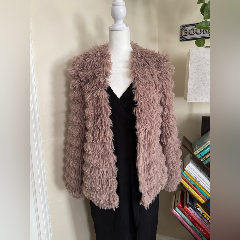 Faux fur jacket
